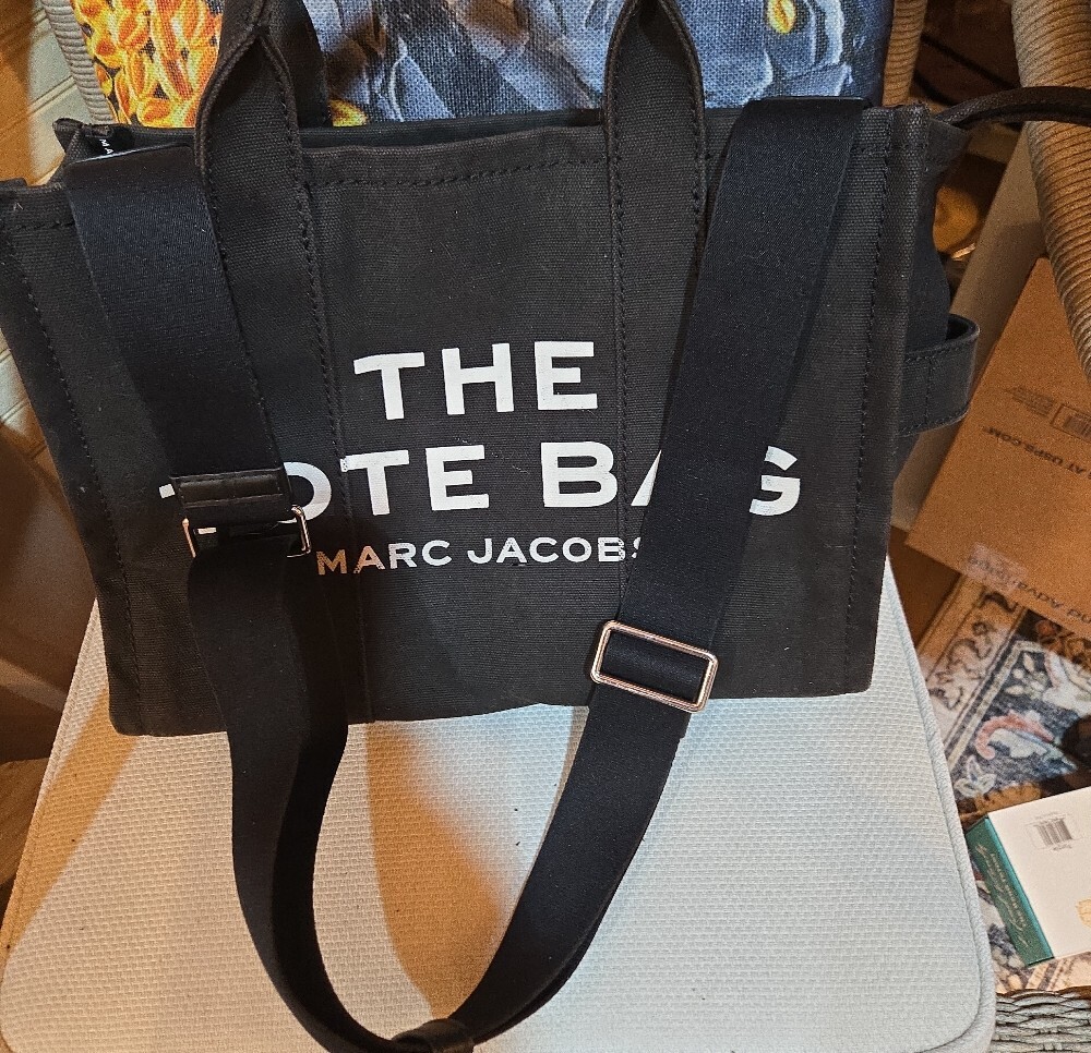 Marc Jacobs Black Canvas 'The Tote Bag' Crossbody - Picture 4 of 7